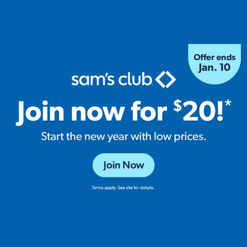 $20 Sam’s Club Membership Deal :