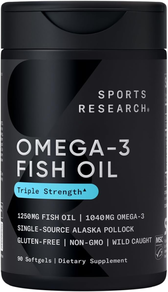 Sports Research Triple Strength Omega 3 Fish Oil