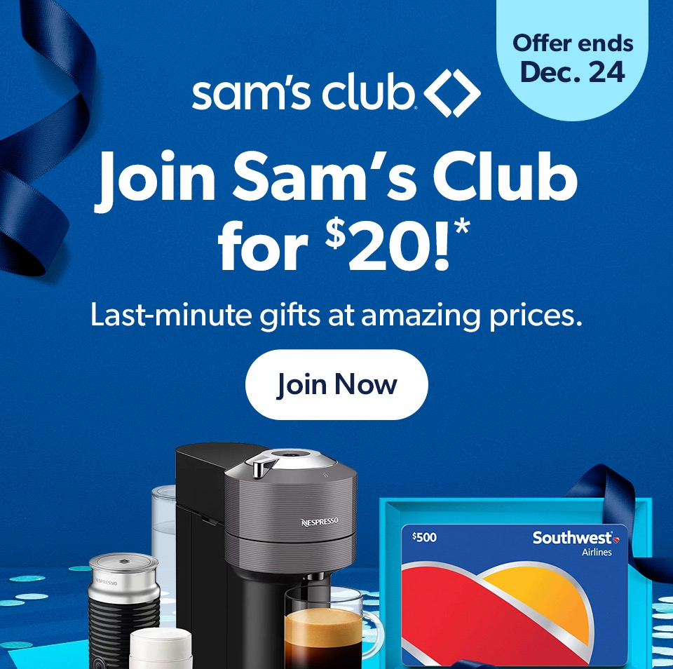 $20 Sam's Club Membership Deal